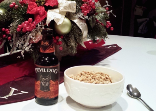 Beerios with Devil Dog oatmeal stout https://bakenbrewblog.wordpress.com/2016/12/30/beerios-with-devil-dog-by-roak-brewing-co/