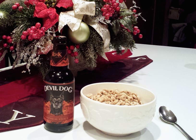 Beerios with Devil Dog oatmeal stout https://bakenbrewblog.wordpress.com/2016/12/30/beerios-with-devil-dog-by-roak-brewing-co/